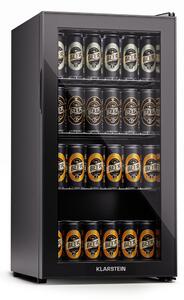 Klarstein Beersafe 74 Slim, hladilnik, 74 litrov, 3 police, panoramska steklena vrata