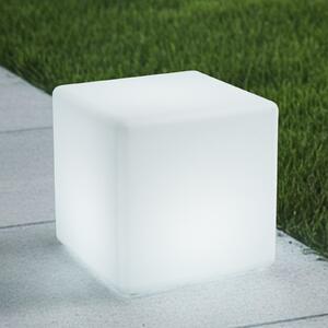 Lindby polnilna LED zunanja luč Cubara, RGB, kocka, plastika