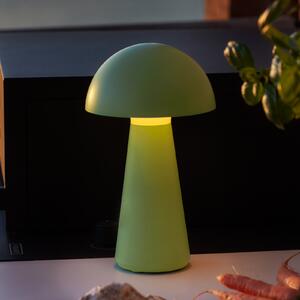 Sirius LED namizna svetilka na baterije Sam, zelena, plastika, višina 28 cm, IP54, zatemnjen, Zelena, Plastika, Skandinavski