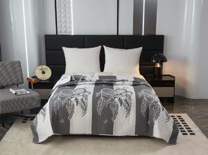 Pregrinjalo za posteljo TIRSO sivo-belo Dimenzije: 170 x 210 cm