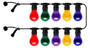 Sirius LED-veriga Tobias, podaljšek, večbarvna, 10 luči, dolžina 4,5 m, Večbarvna, Plastika