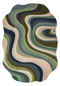 Zelena ročno tkana volnena preproga 140x200 cm Envy Wool – Flair Rugs