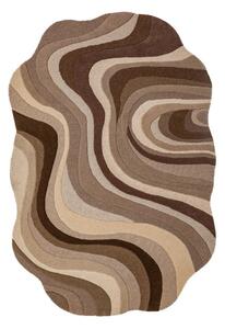 Rjava/bež ročno tkana volnena preproga 160x230 cm Envy Wool – Flair Rugs