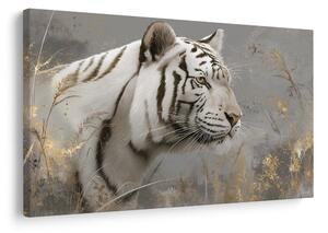 Slika beli tiger v travi