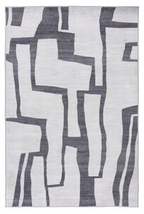 RAVNO TKANA PREPROGA 80/150 cm tkano srebrne barve