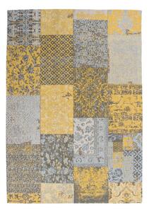 RAVNO TKANA PREPROGA Symphony 160 Gold 120/170 cm tkano zlate barve