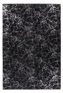 RAVNO TKANA PREPROGA Bijou 225 Schwarz / Silber 200/290 cm črna, srebrne barve
