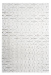 PREPROGA Vivica 125 Weiß / Taupe 120/160 cm taftano bela, rjavosiva