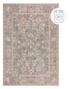 Svetlo zelena pralna preproga 115x170 cm Una Floral – Flair Rugs