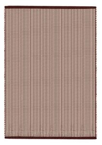Bordo rdeča/v naravni barvi ročno tkana volnena preproga 140x200 cm Talo – noo.ma