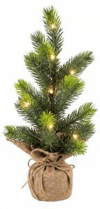 Umetno božično drevo MALI SMREK z LED osvetlitvijo, 37 cm