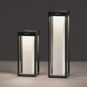 KLEWE LED solarna svetilka RADIA MAXI MOON, antracit, 50 cm, IP65, Črna, Aluminij, Sodobni, Solarne luči