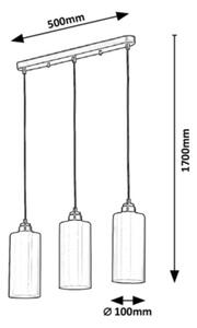 Rabalux - Lestenec na vrvici 3xE27/40W/230V