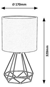 Rabalux - Namizna svetilka 1xE14/40W/230V rjava