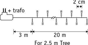 Kerstboomverlichting groen met 1000 LED's wit 20m IP44 - Prancer