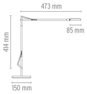 FlosFlos - Kelvin Edge LED Namizna Svetilka Bela Flos