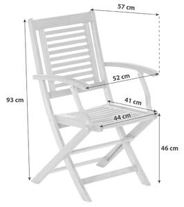 Gardenson Set Vrtnih Stolov Cordoba, Masivno