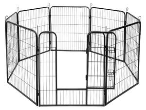 8 delna kovinska modularna ograda za kužke ali mačke 80x100cm