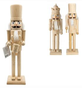 Leseni orehovilček ROYAL GUARD 38 cm, naravni les