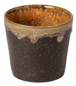 Temno rjava skodelica iz kamenine 190 ml Poterie – Casafina