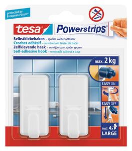 Samolepilna kljukica Tesa Powerstrips (Classic, velikost: L, bela, 2 kosa)