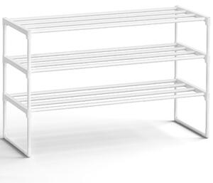 Stojalo za čevlje TORINO, 3 police, 30x92x55cm, bela SongmicsHome