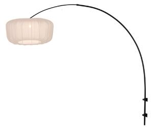 Steinhauer Stenska svetilka Sparkled Light 4409ZW, črna/kremast najlon, E27, Črna, Dnevna soba / jedilnica, Kovina, Sodobni