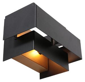 Steinhauer LED stenska svetilka Muro 3368, črna, navzgor/navzdol, G9, 2.700 K, zatemnjen, Črna, Dnevna soba / jedilnica, Kovina, Sodobni, Stenska vtičnica zgoraj / spodaj