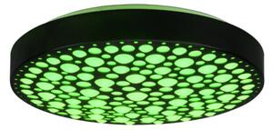 LED stropna svetilka Chizu (22 W, ø 40 cm, 2500 lm, RGB, črna)