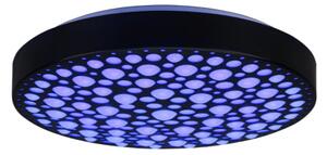 LED stropna svetilka Chizu (22 W, ø 40 cm, 2500 lm, RGB, črna)