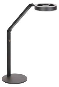 Steinhauer LED namizna svetilka Ringlux, črna, kovina, nastavljiva, zatemnjen, Črna, Dnevna soba / jedilnica, Kovina, Sodobni