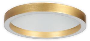 Steinhauer LED stropna svetilka Ringlux zlata barva, Ø 40 cm, kovina, 2700 K, zatemnjen, Zlata / medeninasta, Dnevna soba / jedilnica, Kovina, Sodobni