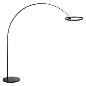 Steinhauer LED-lokna svetilka Ringlux, črna, kovinska, CCT, dimmer, zatemnjen, Črna, Dnevna soba / jedilnica, Kovina, Sodobni