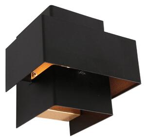Steinhauer LED stenska svetilka Muro 3367, črna, navzgor/navzdol, G9, 2.700 K, zatemnjen, Črna, Dnevna soba / jedilnica, Kovina, Sodobni, Stenska vtičnica zgoraj / spodaj