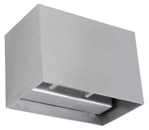 Steinhauer LED stenska svetilka Muro 3365, jekleno siva, kotna, G9, 2.700 K, zatemnjen, Kovinska, Dnevna soba / jedilnica, Kovina, Sodobni, Stenska vtičnica zgoraj / spodaj