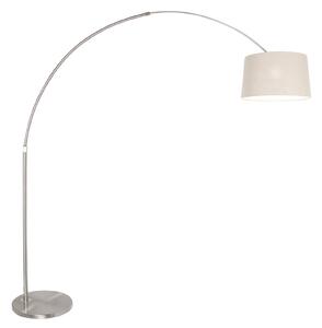 Steinhauer Stojna svetilka Sparkled Light srebrna/blato, višina 240 cm, zatemnjen, Kovinska, Dnevna soba / jedilnica, Kovina, Sodobni