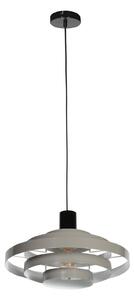 Steinhauer Obesna svetilka Halo Cirque, siva, kovina, Ø 50 cm, E27, zatemnjen, Siva, Dnevna soba / jedilnica, Kovina, Sodobni