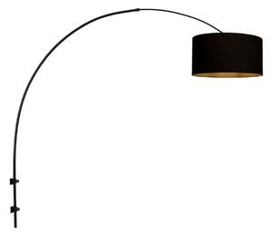 Steinhauer Stenna svetilka Sparkled Light črna/črna-zlata izstop 175, zatemnjen, Črna, Dnevna soba / jedilnica, Kovina, Sodobni