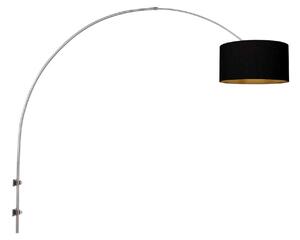 Steinhauer Stenna svetilka Sparkled Light jeklo/črno-zlato razpon 175 cm, zatemnjen, Kovinska, Dnevna soba / jedilnica, Kovina, Sodobni