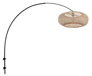 Steinhauer Stenska svetilka Sparkled Light 4404ZW, črna/naravni bambus, E27, Črna, Dnevna soba / jedilnica, Kovina