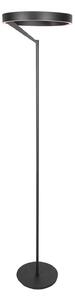 Steinhauer LED stoječa svetilka Mykty, črna, višina 170 cm, kovina 2-flg. CCT, zatemnjen, Črna, Dnevna soba / jedilnica, Kovina, Sodobni