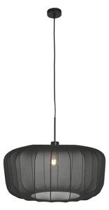Steinhauer Visoka svetilka Sparkled Light, črn najlon, Ø 60 cm, E27, zatemnjen, Črna, Dnevna soba / jedilnica, Tkanine / tekstil, Sodobni