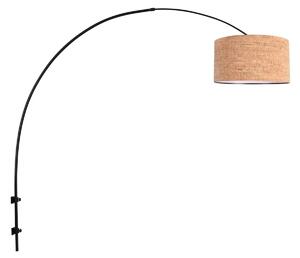 Steinhauer Stenna svetilka Sparkled Light, črna/rjava, višina 240 cm, pluta, zatemnjen, Rjava / rjasta, Dnevna soba / jedilnica, Razno, Sodobni