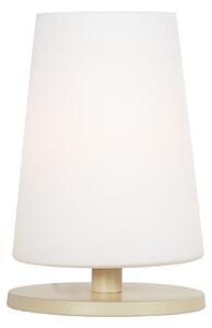 Steinhauer Namizna svetilka Ancilla, krem, višina 26 cm, kovina, steklo, E27, Bela, Dnevna soba / jedilnica, Steklo