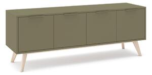 Zelena TV omarica v mat dekorju 140x53x40 cm Campus – Marckeric