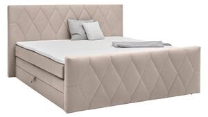Modern Living Postelja Boxspring Josie-b, Barva Kapučina, 160x200