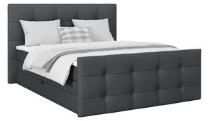 Modern Living Postelja Boxspring Josie-C, Temno Siva, 160x200
