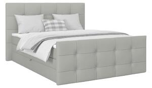 Modern Living Postelja Boxspring Josie-C, Srebrna, 160x200