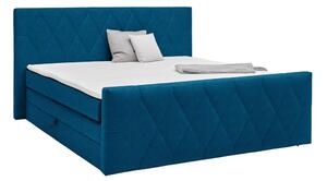 Based Postelja Boxspring Josie-b, Barva Petroleja, 160x200