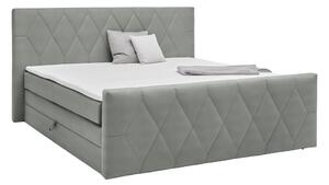 Based Postelja Boxspring Josie-b, Siva, 180x200